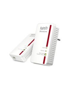 Adattatore Powerline Fritz! 1240E Wireless Conf. 2Pz X Lan 1200M 2P 10/100/1000Base-T Rj45 Homeplug Av, Bianco - 20002755