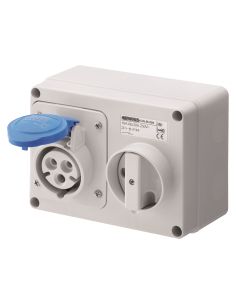 Presa Bl.Or.C.F.2Pt 16A 230V 6H Sbf