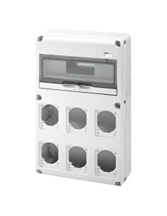 Q-Din 14M 6Flange Pr.16/32A Ip65