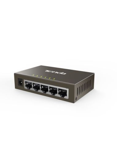 Switch Tenda Teg1005d 5P Lan Gigabit Desktop 10/100/1000Mbps Rj45 Case Metallico