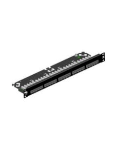 Pannello Di Permutazione Telefonico 25P Rj45 Precaricato 1U Rack 19 Patch Panel - Nero