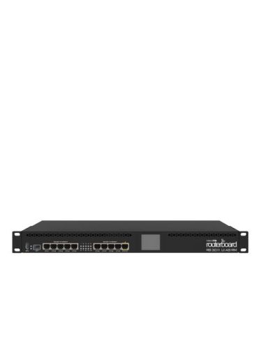 Routerboard Mikrotik 3011Uias With Dual Core 1.4Ghz Arm Cpu, 1Gb Ram, 10Xgbit Lan, 1Xsfp Port, Routeros L5, 1U Rack, Lcd Panel