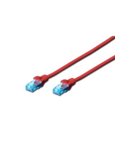 Cavo Rete Digitus Cat.5E Utp Non Schermato Rosso 1Mt