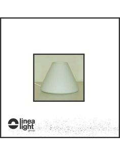 Lampada Tavolo Blog Linea Light Cono Led Bianco 342B601