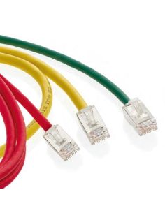Ac6pcf020-1Cchb - Cat 6A 2.0M Stranded 4 Pair Rj45  Blade Patch Cord Red Lshf/Lszh Iec 332.1 Sheathed