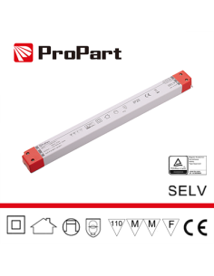 Alimentatore  Slim: Ip20 24V 100W 4.16A Size:320*30*19Mm