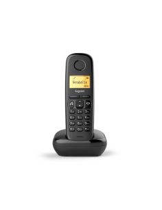 Telefono Cordless Gigaset A270 S30852h2812k101 Black Dect Display Alfanum., Id Chiamate, 10 Suonerie, Rubrica 80 Nomi Vivavoce