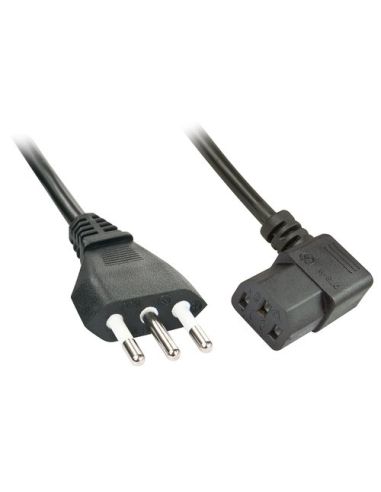 Cavo Alimentazione Lindy Iec Con Spina Italiana E Connettore Iec C13 90, 2Mt
