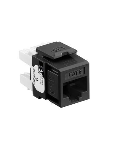 Extreme Cat 6 Unshielded Jack 110-Style - Black