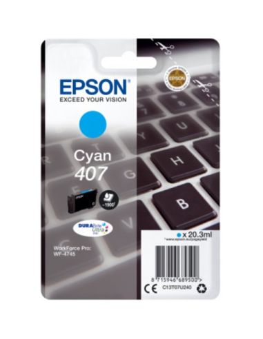 Ink Epson C13t07u240 Ciano  X Wf-4745Dtwf 1.900Pag.