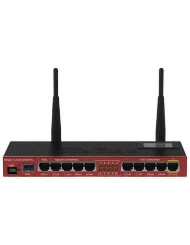 Routerboard Mikrotik Routerboard 2011Uias-2Hnd Atheros 74K Mips Cpu, 128Mb Ram,1Xsfp,5Xlan,5Xgbit Lan,2.4Ghz Os L5 Desktop Case