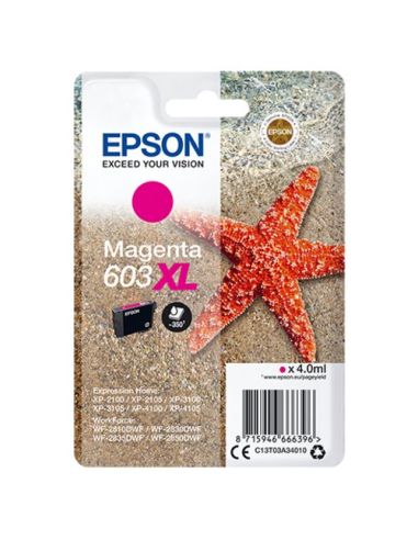 Ink Epson C13t03a34010 Magenta (Taglia Xl) Stella Marina X Wf-2820Dwf Wf-2840Dwf Wf-2870Dwf Xp-2150 Xp-3150 Xp-4150