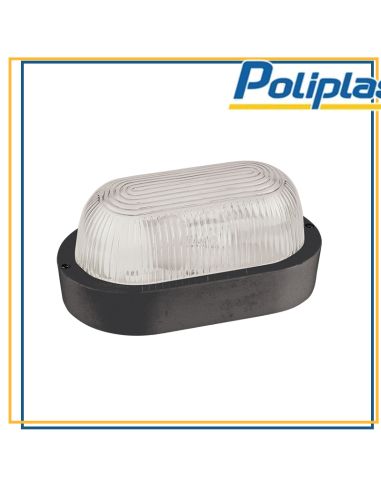 Plafoniera Ovale  E27 60W Doris Nera