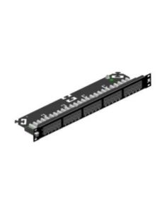 Pannello Di Permutazione Telefonica Non Schermato A 50 Porte Rj45 Precaricato 1U Rack Colore Nero