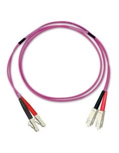Bretella Optoplast Bifibra 50/125 Om4 Cavo Minizip Erika Violet Sc/Pc - Lc/Pc L 2M