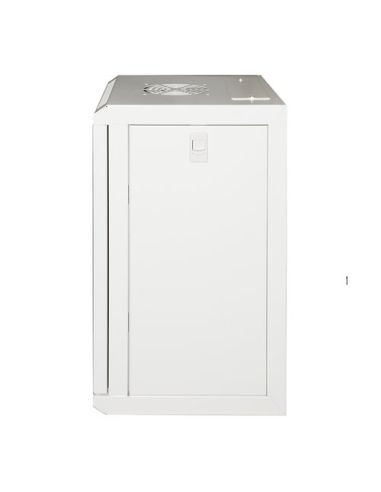 Armadio Rack Link 10 9 Unita' In Acciaio Colore Grigio Con Fianchi Apribili Porta In Vetro
