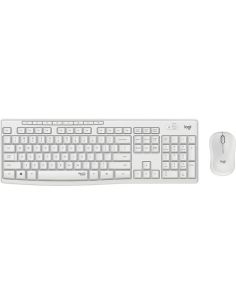 Tastiera LogitechMouse Wireless Desktop Mk295 Silent Combo Usb Bianco 920-009821