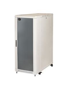 Rack Link 19'' Armadio 27 Unita' (A)1388X(L)600X(P)800 Colore Grigio Porta Vetro Capacità Di Carico 800 Kg