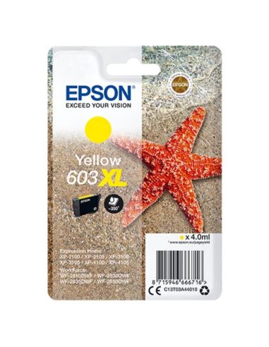 Ink Epson C13t03a44010 Giallo (Taglia Xl) Stella Marina X Wf-2820Dwf Wf-2840Dwf Wf-2870Dwf Xp-2150 Xp-3150 Xp-4150