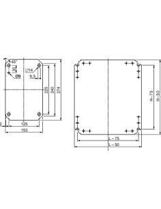 Piastra Int. Lam. 300X250