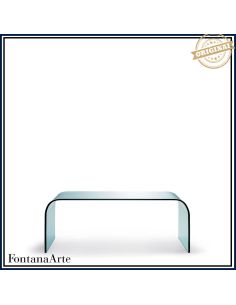 Fontana Arte Tavolino Curvo Basso Grande Trasparente