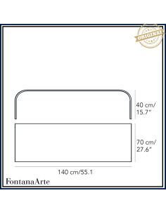 Fontana Arte Tavolino Curvo Basso Grande Trasparente 2
