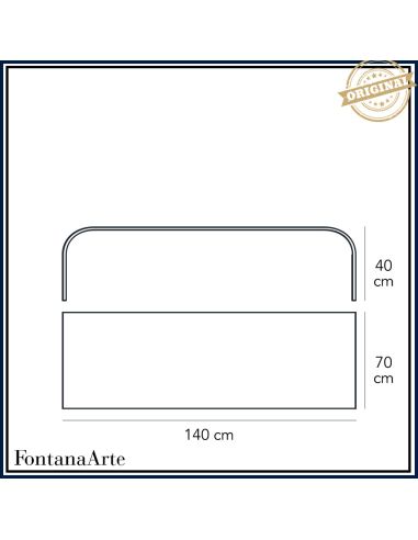 Fontana Arte Tavolino Curvo Basso Medio Trasparente