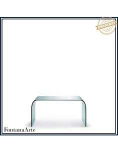 Fontana Arte Tavolino Curvo Basso Piccolo Trasparente