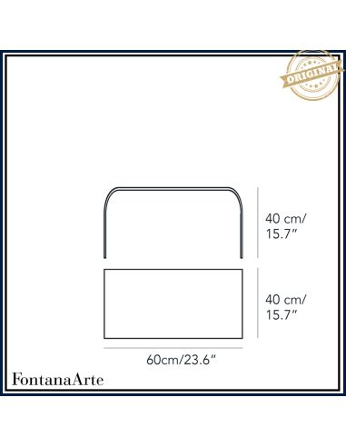Fontana Arte Tavolino Curvo Basso Piccolo Trasparente