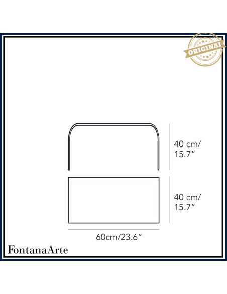 Fontana Arte Tavolino Curvo Basso Piccolo Trasparente
