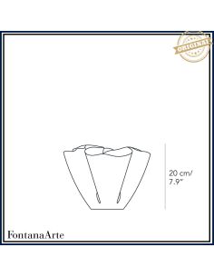 Fontana Arte Vaso Cartoccio Opalino 2