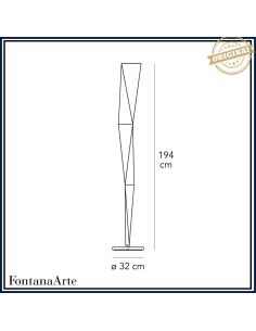 Fontana Arte Vertigo Lampada Terra Grande Cromo 2