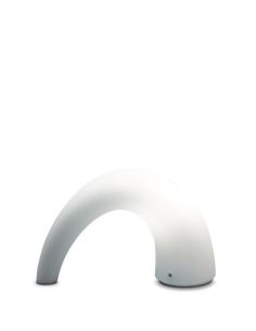 Fontana Arte Thor Lampada Tavolo Media Bianco