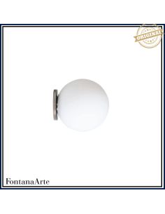 Fontana Arte Pallina Lampada Parete Piccola Nero