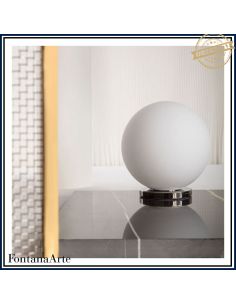 Fontana Arte Pallina Lampada Tavolo Piccola Nero 2
