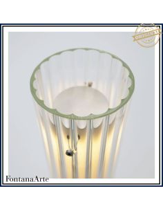 Fontana Arte Lasospesa Lampada Tavolo Rosa Trasparente 2