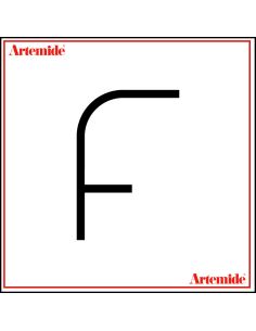 Artemide Alphabet Of Light Lampada Da Parete 'F' Uppercase E Solo Supporto