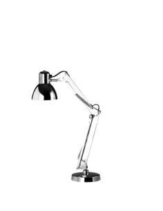 Fontana Arte Naska Lampada Tavolo Grande Cromo