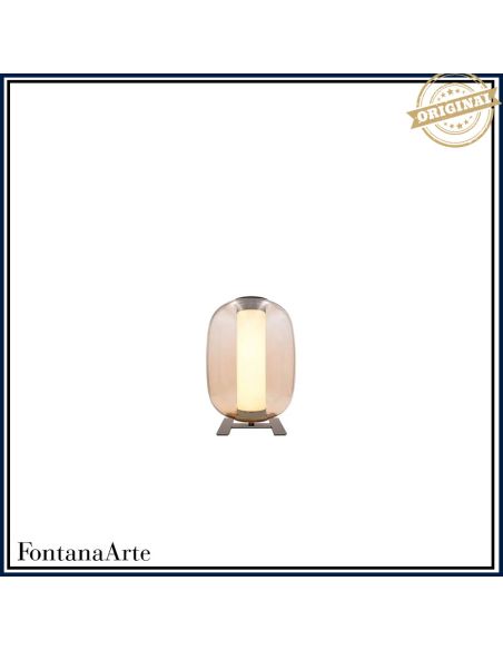 Fontana Arte Meridiano Lampada Tavolo Media Rosa