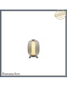 Fontana Arte Meridiano Lampada Tavolo Media Nero E Fume'