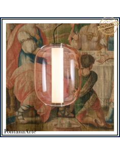 Fontana Arte Meridiano Lampada Sospensione Grande Rosa 2