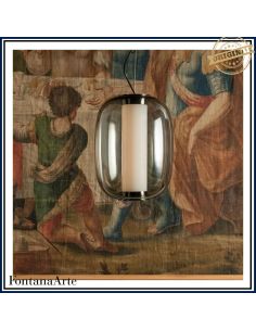 Fontana Arte Meridiano Lampada Sospensione Media Nero E Fume' 2