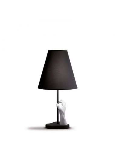 Fontana Arte Mano Lampada Tavolo Media Nero