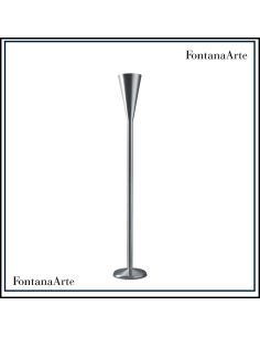 Luminator Lampada Terra Grande Nichelato Satinato/Spazzolato