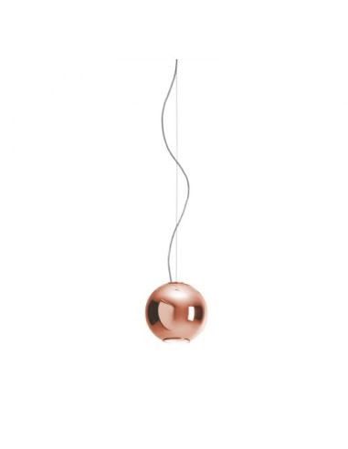 Globo Di Luce Lampada Sospensione Piccola Rame Fontana Arte