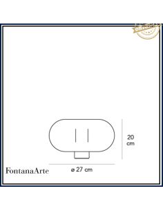 Lampada Da Lampada Tavolo Media Cromo Fontana Arte 2