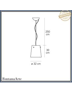 Fontana Lampada Sospensione Media Bianco Fontana Arte 2