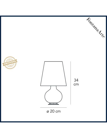 Fontana Lampada Tavolo Piccola Ottone Fontana Arte