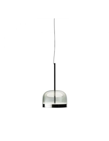 Equatore Lampada Sospensione Piccola Nero Fontana Arte