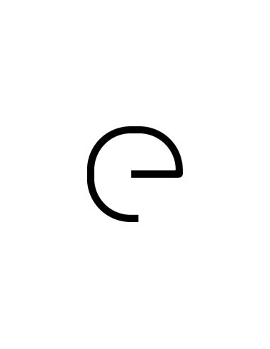 Artemide Alphabet Of Light Lampada Da Parete 'E' Lowercase
